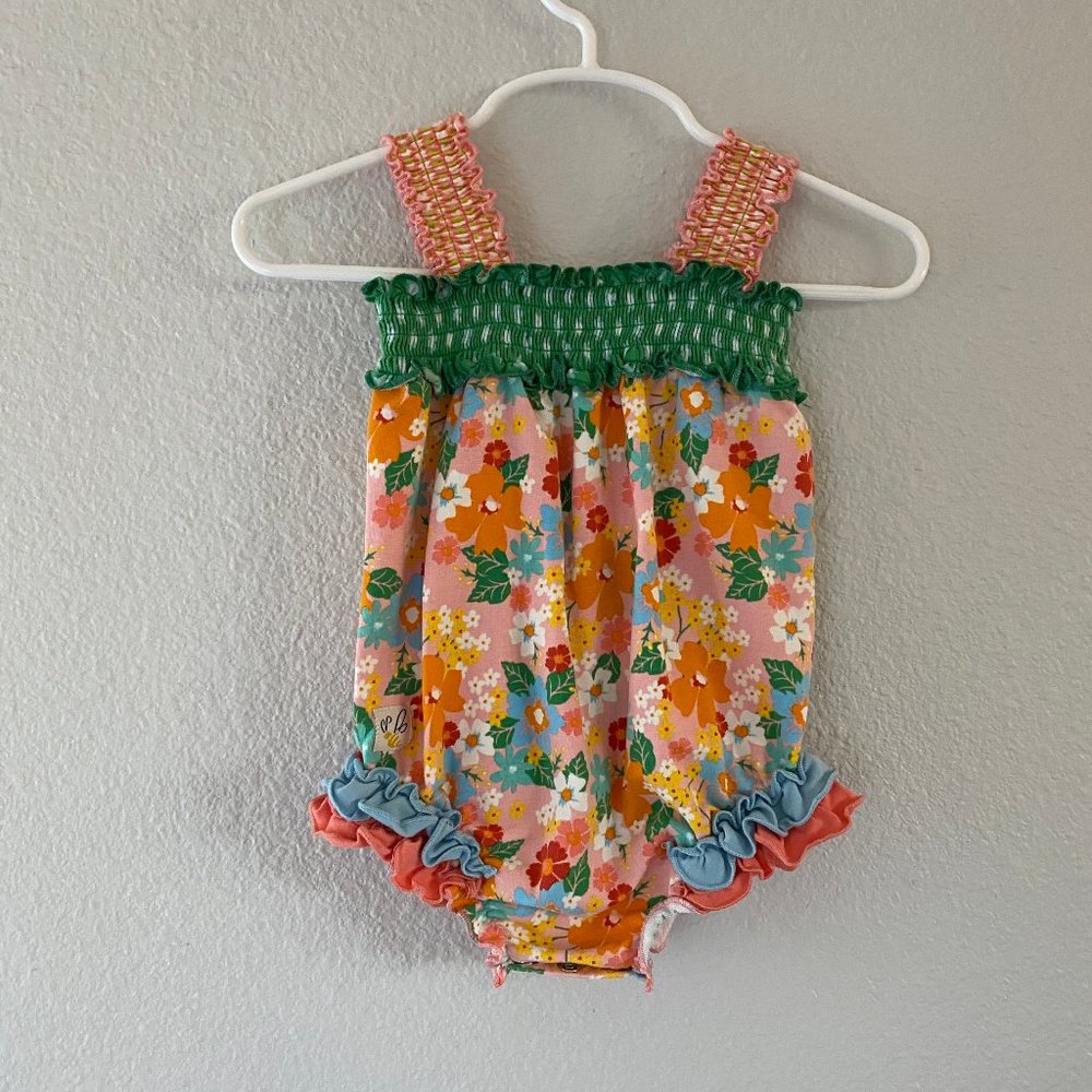 WILDFLOWERS Bubble Romper Floral 12 Months 12M